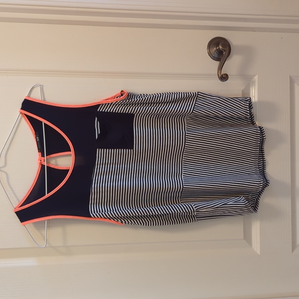 Navy Striped Tank